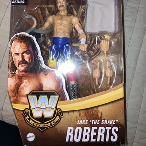 WWE Mattel Elite Legends Jake The Snake Roberts Action Figure New Sealed